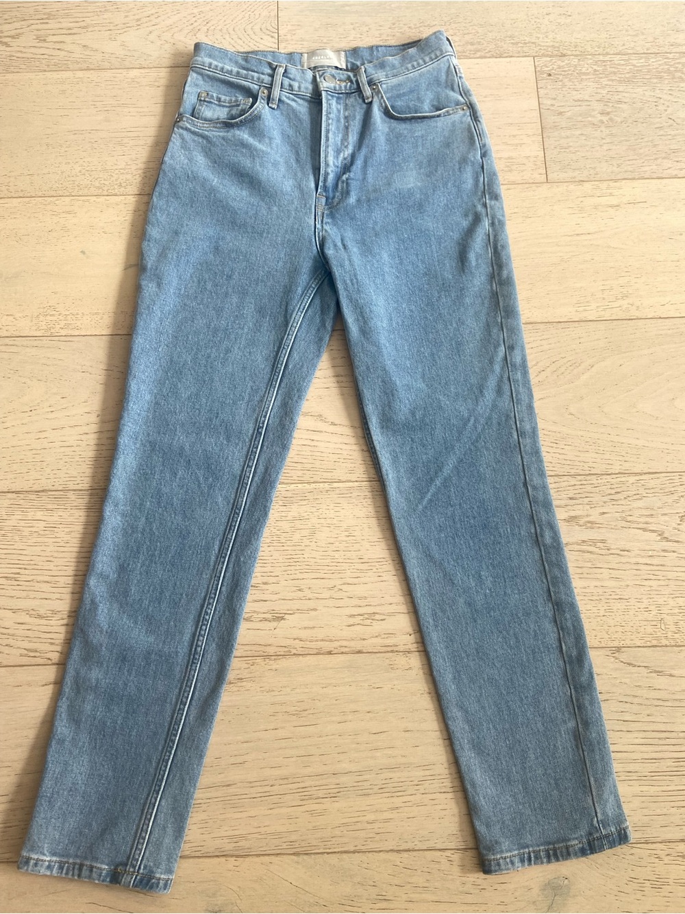 Everlane The Original Cheeky Straight Jean 26 High Rise Organic Cotton Denim - Picture 2 of 10